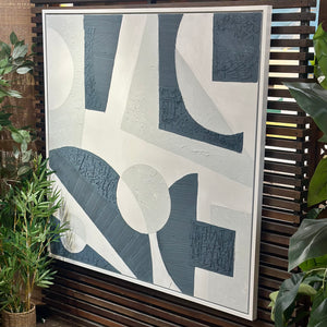 Blue/White Modern Abstract