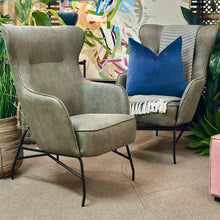 Load image into Gallery viewer, Modern Dark Green Chair
