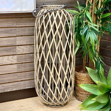 Load image into Gallery viewer, LG Rattan Lantern
