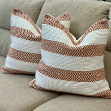 Load image into Gallery viewer, Orange Diamond Down Pillow
