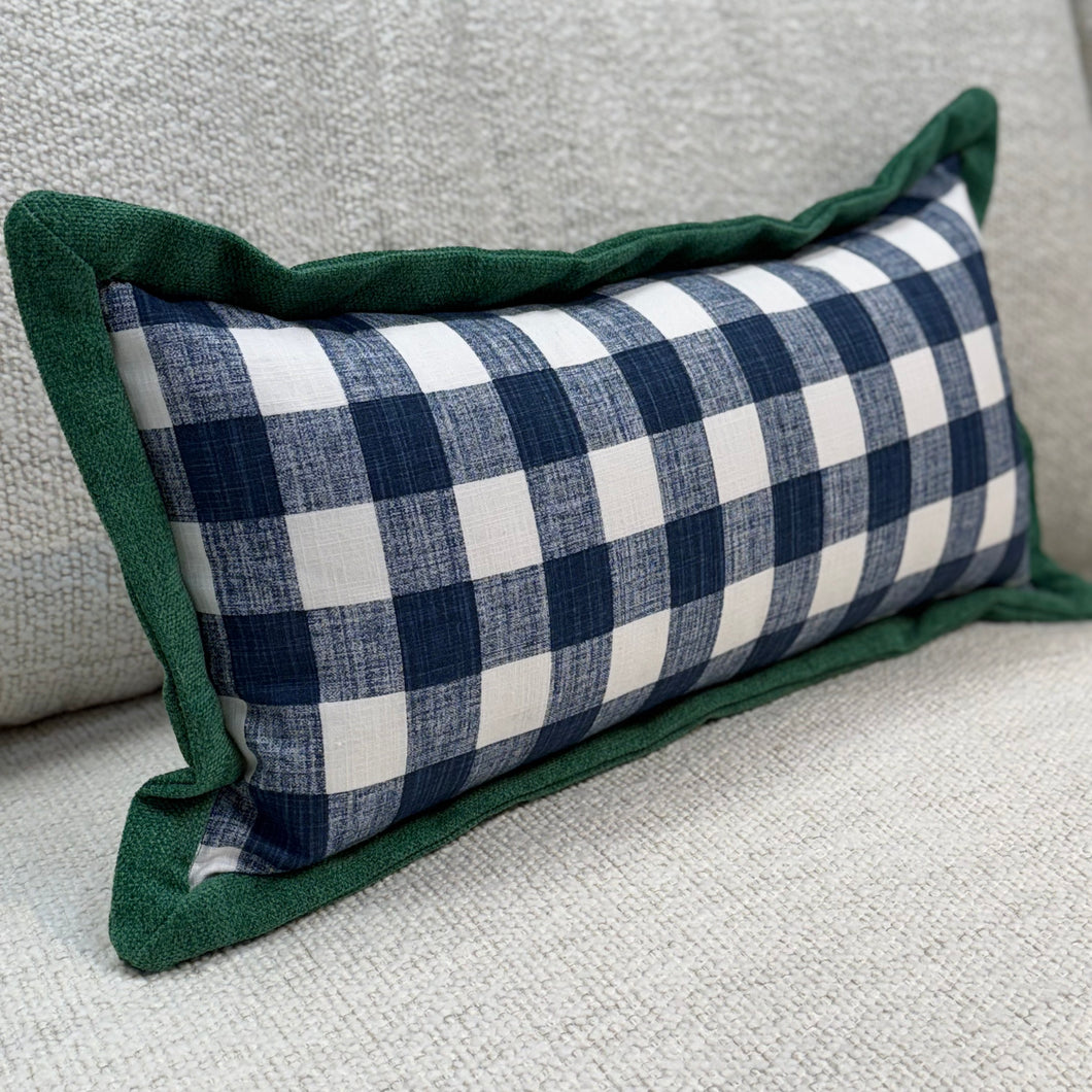 Blue Buffalo Plaid Down Lumbar