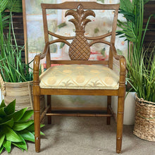 Load image into Gallery viewer, Pineapple Wood Arm Chair
