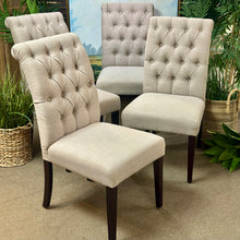 Load image into Gallery viewer, Beige Tufted Dining Chair
