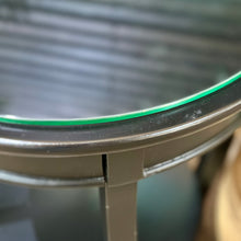 Load image into Gallery viewer, Blk Glass Top Side Table
