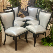 Load image into Gallery viewer, Grey Leather-Like Dining Chair
