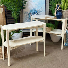 Load image into Gallery viewer, Whitewash Oval Console
