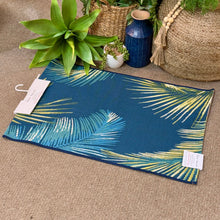 Load image into Gallery viewer, Blue Palm Indoor/Outdoor Rug
