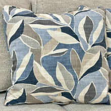 Load image into Gallery viewer, Blue/Taupe Pillow
