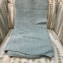 Load image into Gallery viewer, Light Blue Knit Throw
