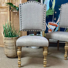 Load image into Gallery viewer, Nailhead Grey  Dining Chair

