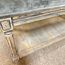 Load image into Gallery viewer, Grey Tufted Bench by Dovetail
