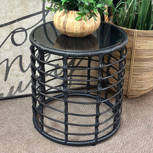 Load image into Gallery viewer, Lighted Blk Side Table
