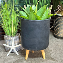 Load image into Gallery viewer, Black Outdoor Planter
