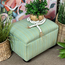 Load image into Gallery viewer, SM Blue/Green Ottoman
