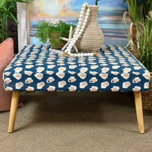 Load image into Gallery viewer, Navy/Blush Spotted Ottoman
