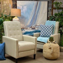 Load image into Gallery viewer, Beige Tufted Recliner
