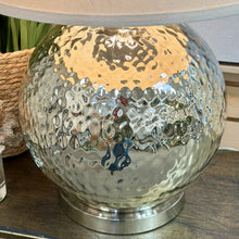 Load image into Gallery viewer, Silver Dimple Lamp
