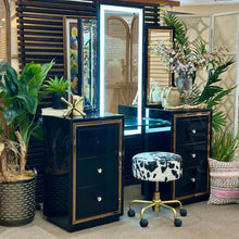 Load image into Gallery viewer, Black Vanity W/Mirror
