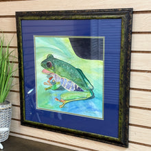 Load image into Gallery viewer, Framed Frog Art
