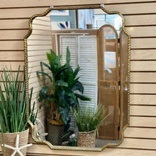 Load image into Gallery viewer, Hammered Antique Brass Mirror
