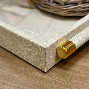 LG Grey Shagreen Tray