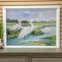 Load image into Gallery viewer, Egret Family Giclee Art
