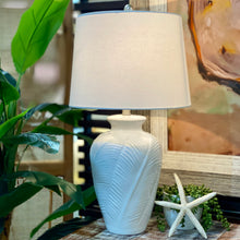 Load image into Gallery viewer, White Ceramic Leaf Lamp
