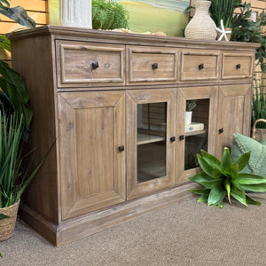 Distressed Taupe Sideboard