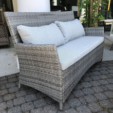 Load image into Gallery viewer, 4PC Outdoor Grey Chat Set

