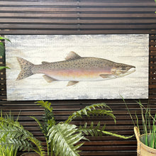 Load image into Gallery viewer, Salmon Wood Art
