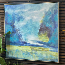 Load image into Gallery viewer, Blue &amp; Green Abstract
