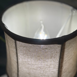 Distressed White Petite Bird Lamp
