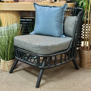 Black Rattan Chair