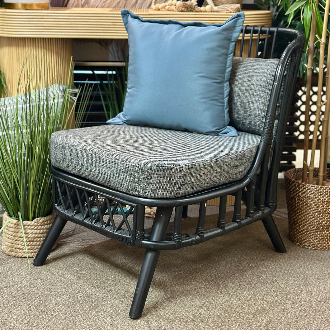 Black Rattan Chair
