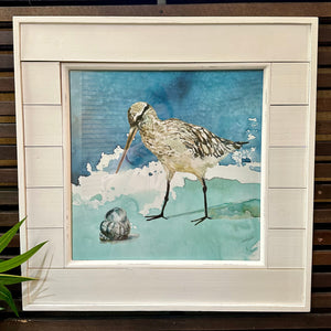 Glass Framed Sandpiper I