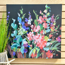 Load image into Gallery viewer, Bright Floral Canvas Art
