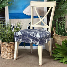 Load image into Gallery viewer, Ivory Dining Chair w/ Sailboat Cover

