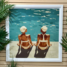 Load image into Gallery viewer, Pool Ladies Giclee Art

