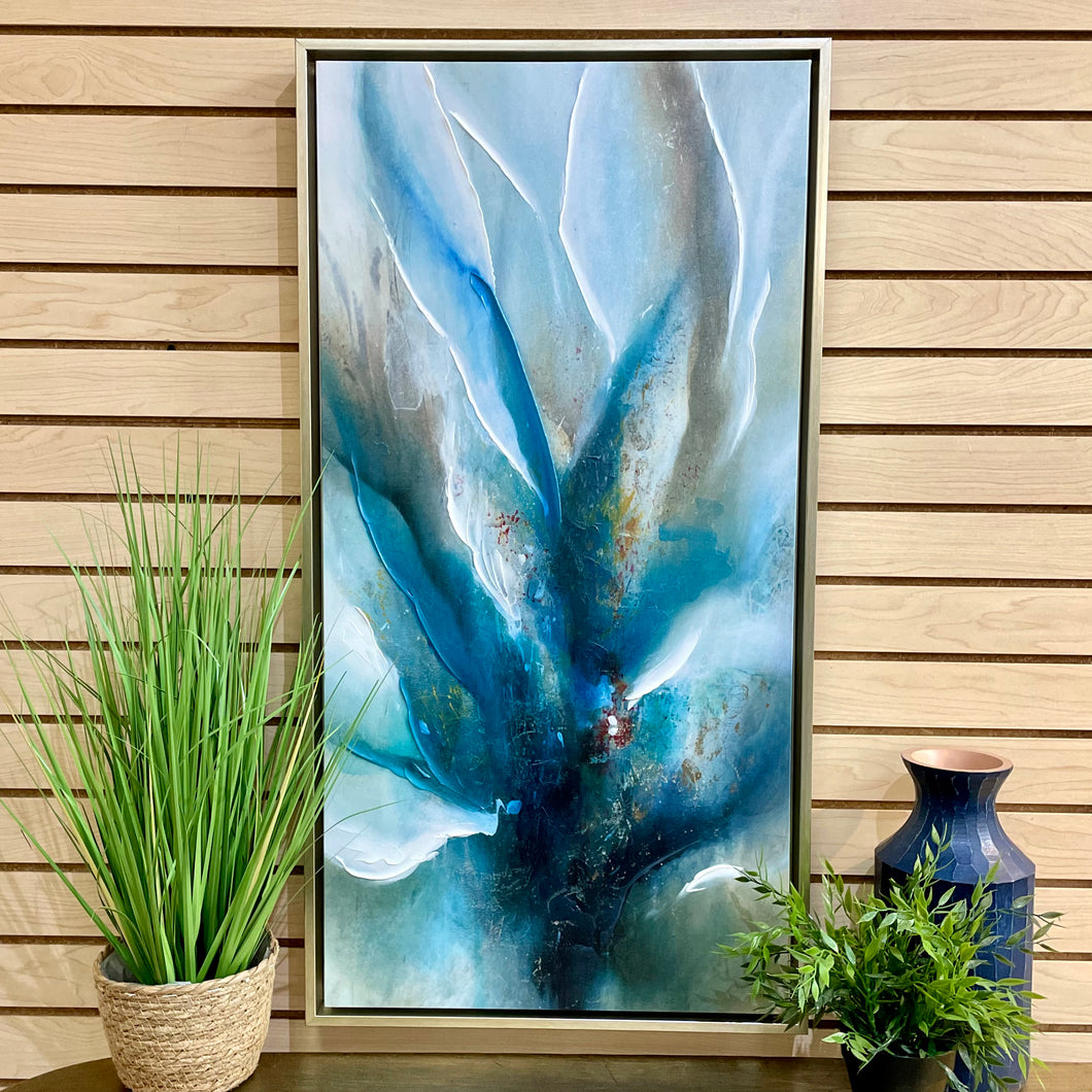 Teal/Gold Abstract II