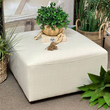 Load image into Gallery viewer, Ivory Square Ottoman
