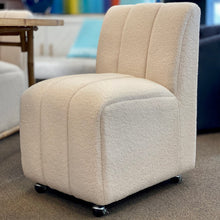 Load image into Gallery viewer, Ivory Boucle Dining Chair
