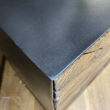 Load image into Gallery viewer, Industrial Wood &amp; Metal Starburst Cabinet
