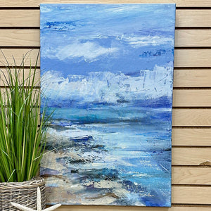 Blue Narrow Landscape Art