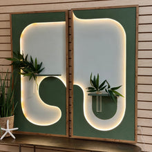 Load image into Gallery viewer, S/2 LED Modern Green Art
