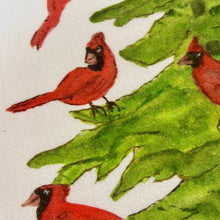Load image into Gallery viewer, Cardinal Party Tree Towel
