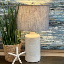 Load image into Gallery viewer, Ridged White Lamp
