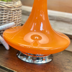 Modern Orange Glass Lamp