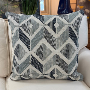 Blue/Sage Modern Pillow