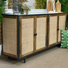 Load image into Gallery viewer, 4DR Cane Cabinet w/ Marble
