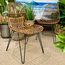 Load image into Gallery viewer, S/2 Rattan Dining Chairs
